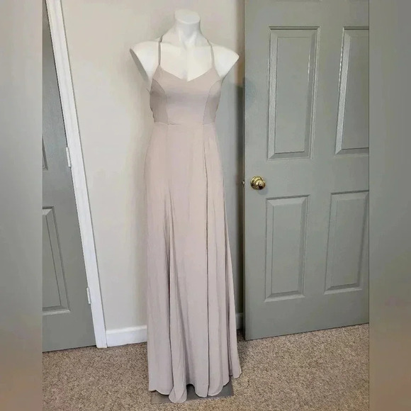 Show Me Your Mumu Godshaw Goddess Gown in Blush Dancing Queen Shine(XXS)NWT - Picture 2 of 12